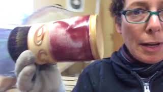 How to add glaze to re-fire a pot