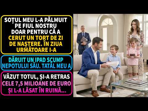 🎂👋 Soțul L-a Lovit Că A Cerut Tort, Dar I-a Dat iPad Scump Nepotului. Tatăl A Intervenit Imediat!💢