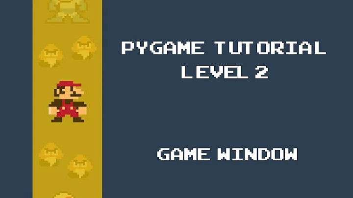 Pygame Tutorial - 2 - Creating our first Game Window