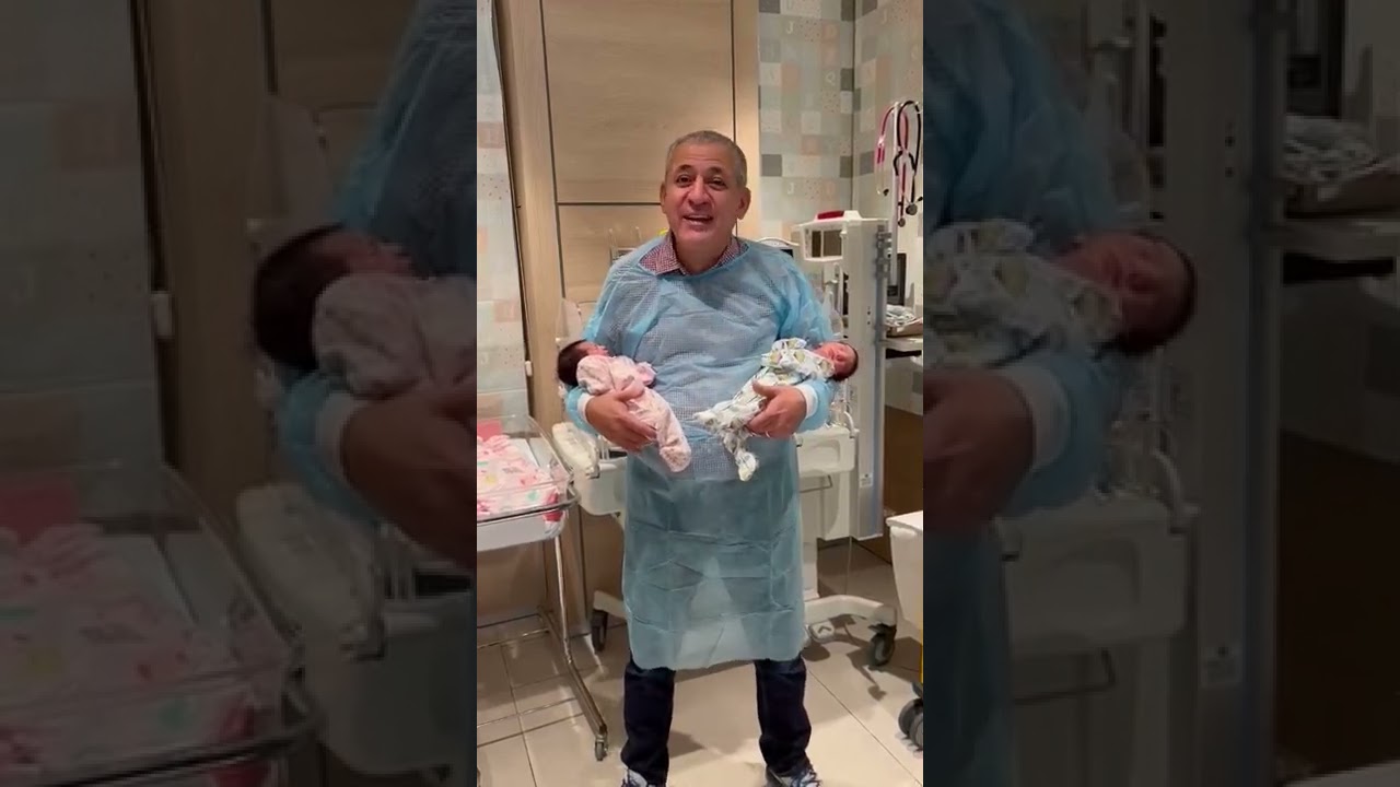 توأم بعد ٧ محاولات في اطفال الانابيب