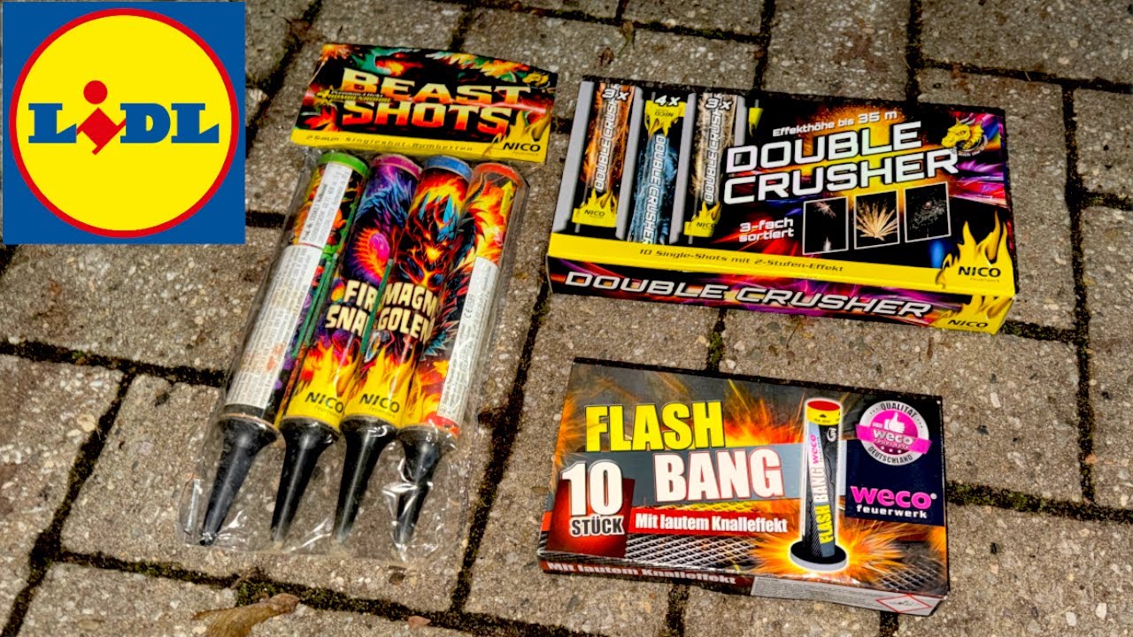 Alle BOMBENROHRE von Lidl im Test ! Weco Flashbang | Nico Beast Shots & Double Crusher | Charge 2025