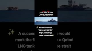 Qatari LNG sailing towards Hormuz Strait, shipping data shows#hormuz #war #lngtanker #War#shipping