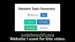 Freestyling Using A Random Topic Generator