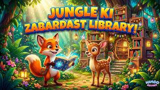 Jungle Ki Zabardast Library! | Fun &amp; Educational Urdu Poem for Kids | WimboRhymes
