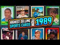 TOP 15 Most Valuable Sports Cards from 1989 recently sold on eBay Rookie & Error Cards