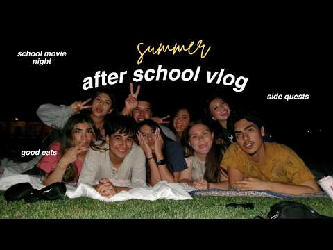 after school VLOG || side quests, school movie night, good eats