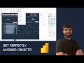 How to use the Object Align Function | Power BI for Sport
