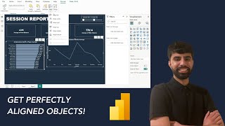 How to use the Object Align Function | Power BI for Sport