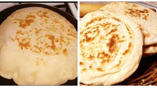 طريقة الخبز في البيت/ الخبز العربي الطري   Домашний лаваш /pita  bread recipe