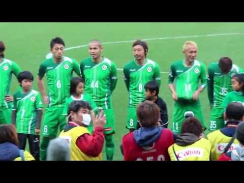 両チーム選手入場（Verdy vs 岡山）