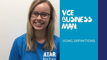 VCE Business Management | Using Definitions
