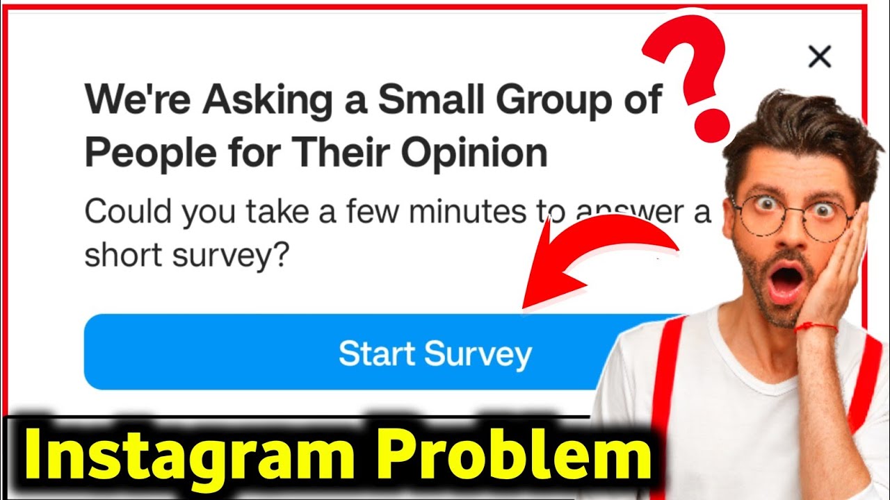 We're Asking a Small Group of People for Their Opinion Instagram | Instagram Start Survey
