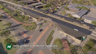 METRONET Victoria Park-Canning Level Crossing Removal Project - Oats Street Station animation