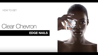 How To Get Clear Chevron Edge Nails with EzFlow's HD Acrylics (Tutorial)