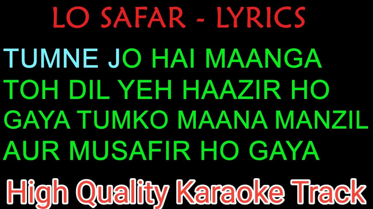 lyrics of lo safar