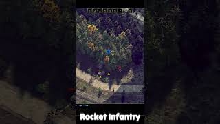Rocket Infantry in Sudden Strike 5 #ww2 #SuddenStrike5 #Shorts #RTS #TankBattle #WarGames