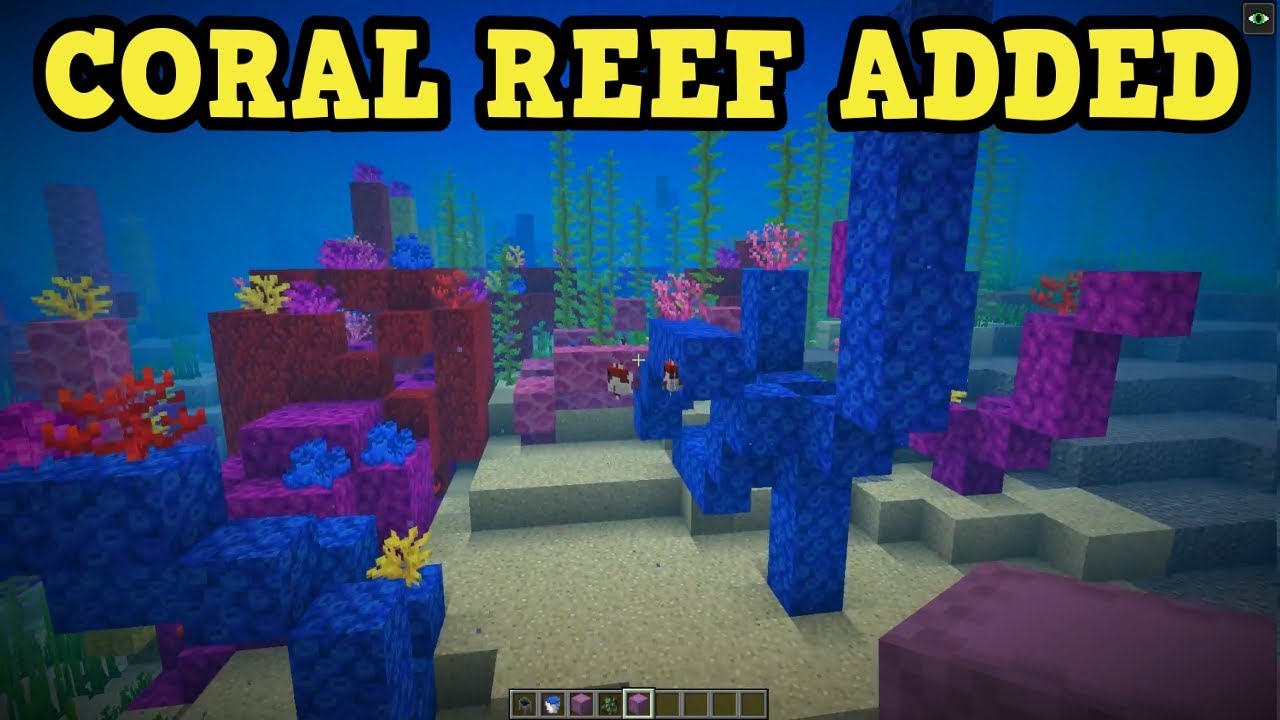 Minecraft - NEW CORAL REEF - 1.13 Snapshot - YouTube