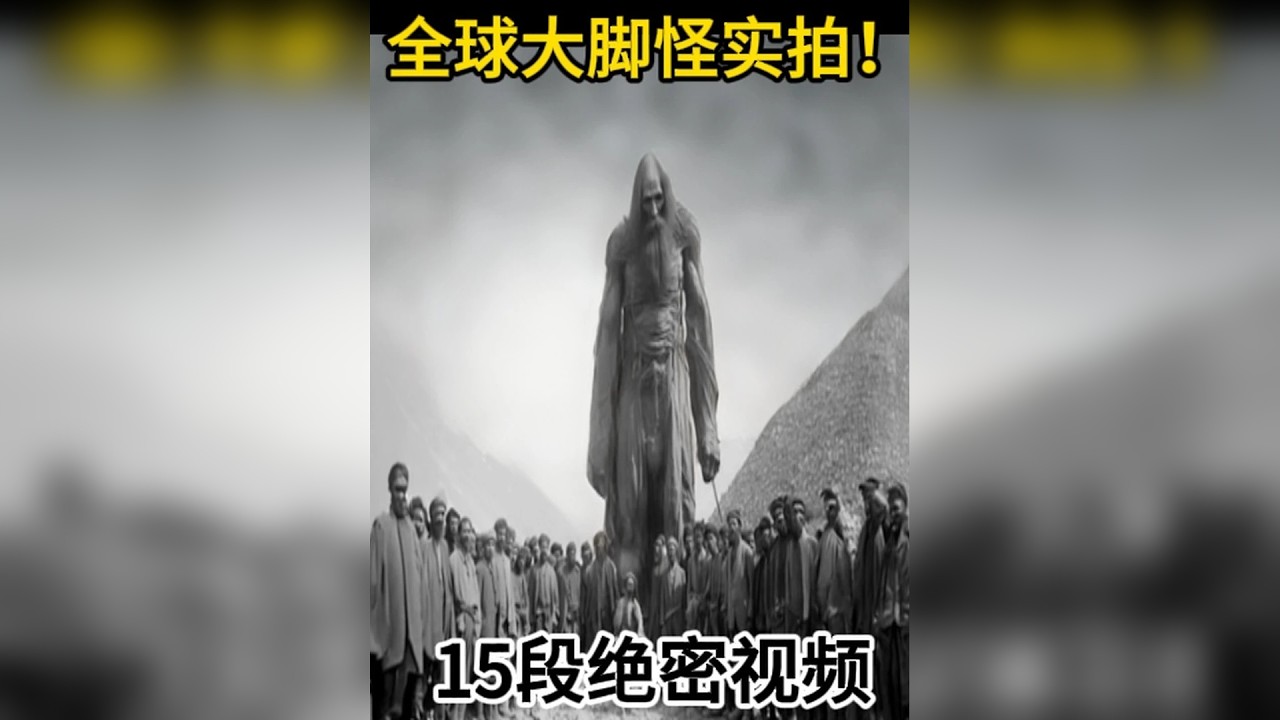 全球公认最清晰“大脚怪”实拍！17个目击镜头一次曝光，