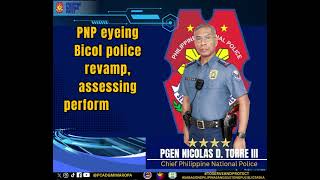 Philippine National Police Pnp Chief Gen. Nicolas Torre Iii Said He Is Considering Replacing...