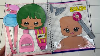 [🌸paper diy🌸] Hair salon Roblox 💇‍♀️ 헤어 살롱 종이놀이