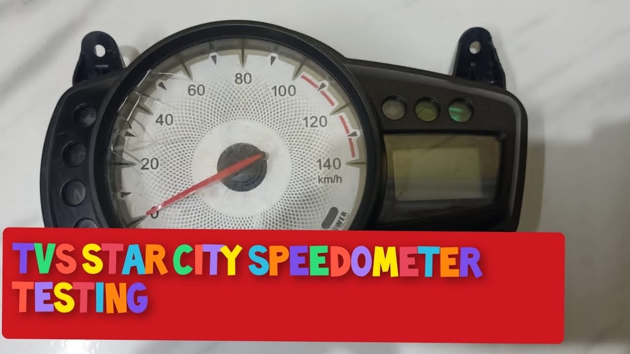 TVS STAR CITY SPEEDOMETER TESTING ON TABLE YouTube