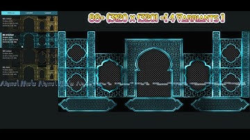 88= {3120 x 1320] =[ 4 Varriants ] | Mapping Content #vj #videomapping #visuals#vjloop#aftereffects