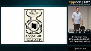 CppCon 2017: Matt Kulukundis “Designing a Fast, Efficient, Cache-friendly Hash Table, Step by Step” screenshot 5