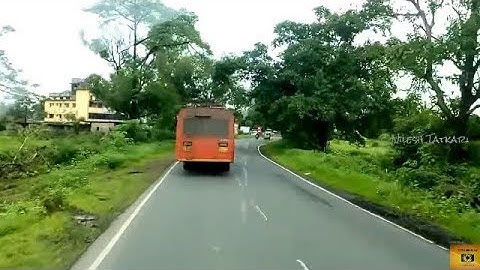 NoBody Can Overtake MSRTC BUS !!! Chasing MSRTC Bus on Mumbai Goa Highway
