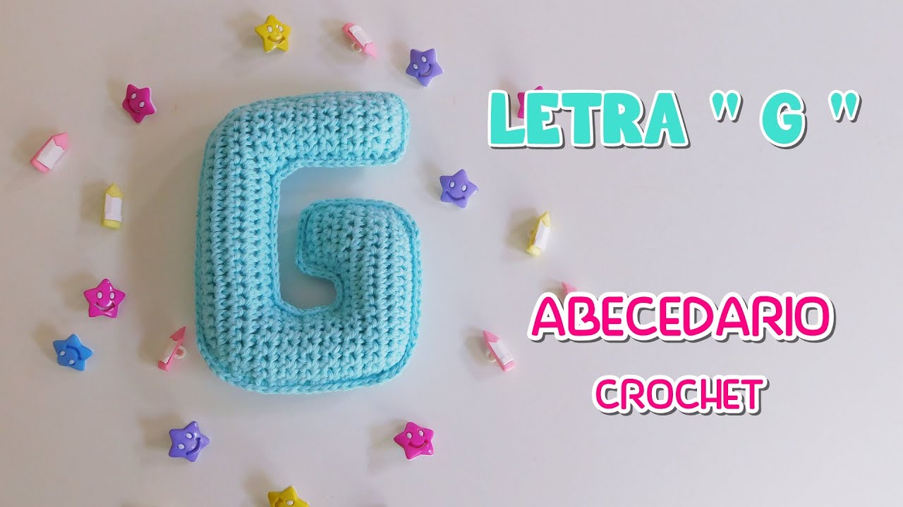Como tejer a crochet, ganchillo Letra 