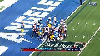 Cam Newton Rushing Touchdown | Patriots vs Chargers