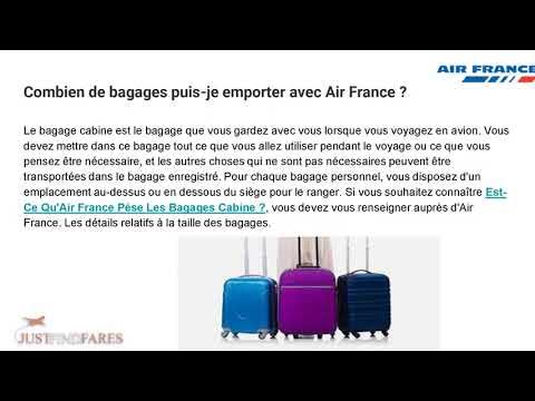 Est-Ce Qu'Air France Pèse Les Bagages Cabine ? - YouTube