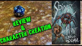 SPIDER HUNT | SOLO RPG | Review and Character Creation