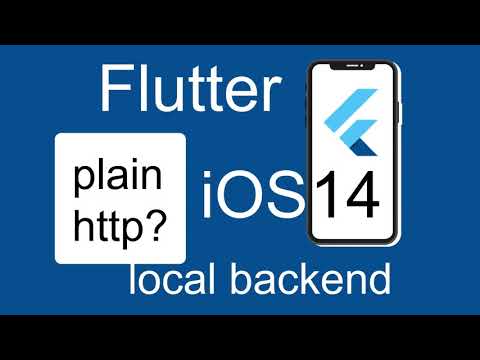 How to use a local backend plain HTTP requests in Flutter app on iOS simulators or real devices