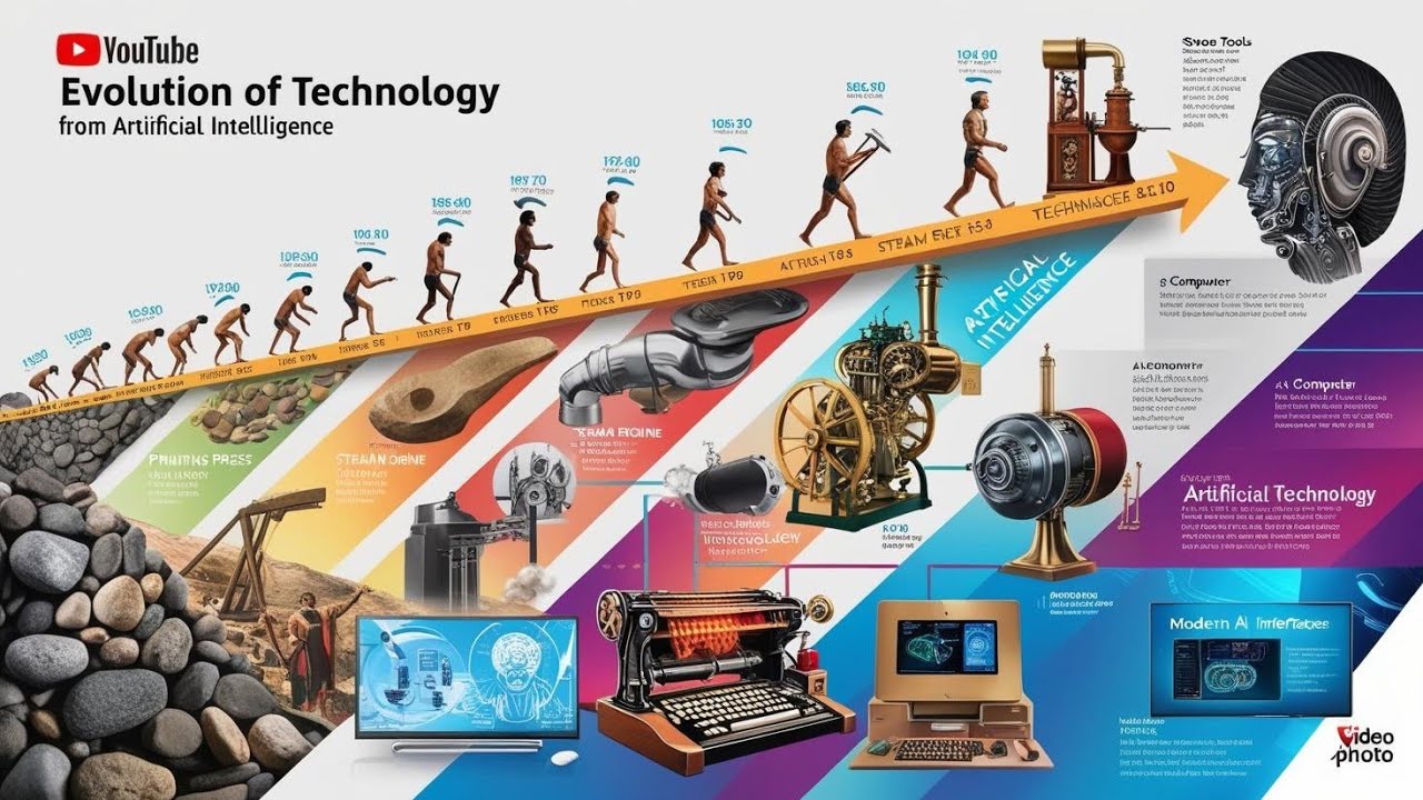 "From Stone Tools to AI: The Incredible Evolution of Technology!" - YouTube