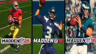 Trying to Win a Superbowl with the BEST Team in EVERY Madden since Madden 25 in One Video!