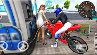 Man Supply Petrol Motorcycle - 3D Driving Class - Bike Games - Motorbike Driver screenshot 1