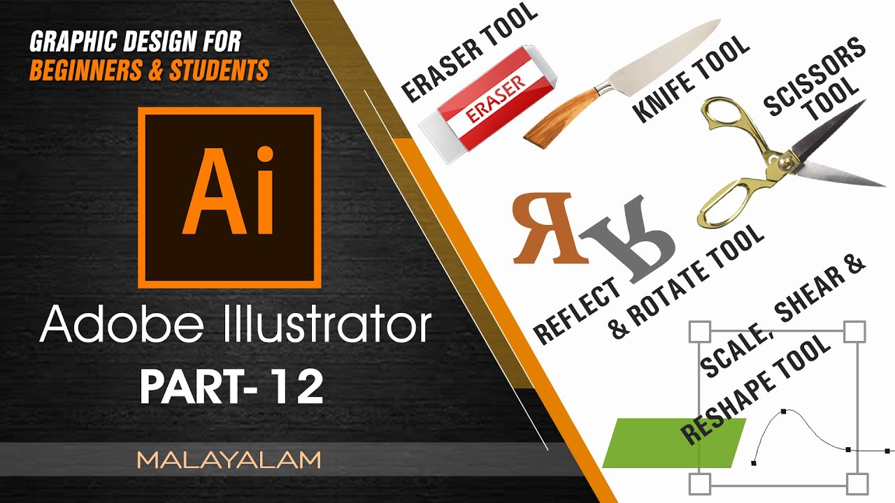 Adobe Illustrator Part-12 | Graphic design for beginners and students ...