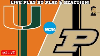 Miami vs Purdue | March Madness LIVESTREAM | NCAA College Basketball LIVE