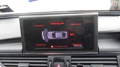 Audi A6 C7 Rear Parking Buzzer B10C714 Rear Parking Sensors Not Working