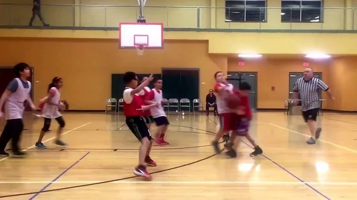 YMCA HAWKS Brandon Schihl with the nice jump shot....