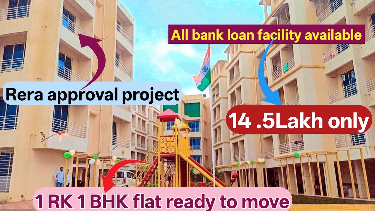 1 RK flat 1BHK Ready to move || rera approval project || all bank loan available