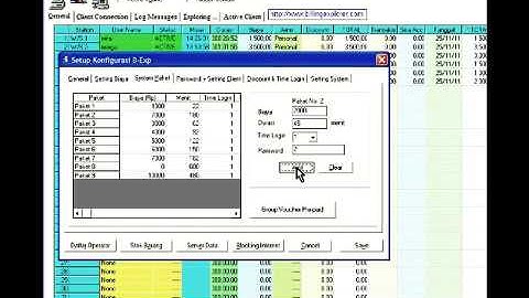 cara setting paket billing explorer