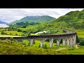 The "Hogwarts Express" over the "Harry Potter Bridge" aka the Glenfinnan Viaduct in Scotland