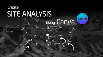 Create Site analysis using Canva template
