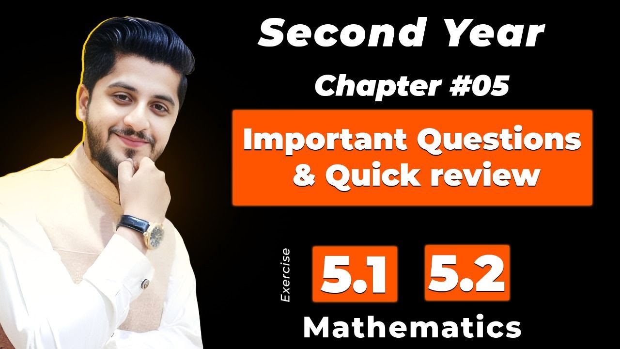 F2 Math Chapter 5 Exercise Second Year Math Chapter 5 Important Questions And Quick Review ...