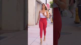 Bold & Chic: Red Cargo Pants Styled to Perfection! #StreetStyle #RedHotFashion #ChicAndConfident