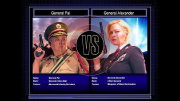 Command & Conquer General Zero Hour Hard Mode General Fai VS General Alexander #4!!