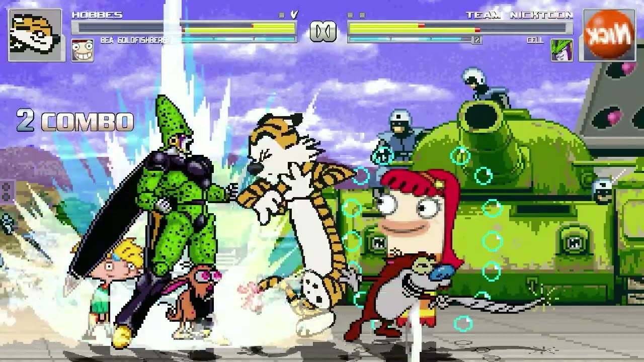 AN Mugen #565: Hobbes & Bea Goldfishberg VS Team Nicktoon & Cell