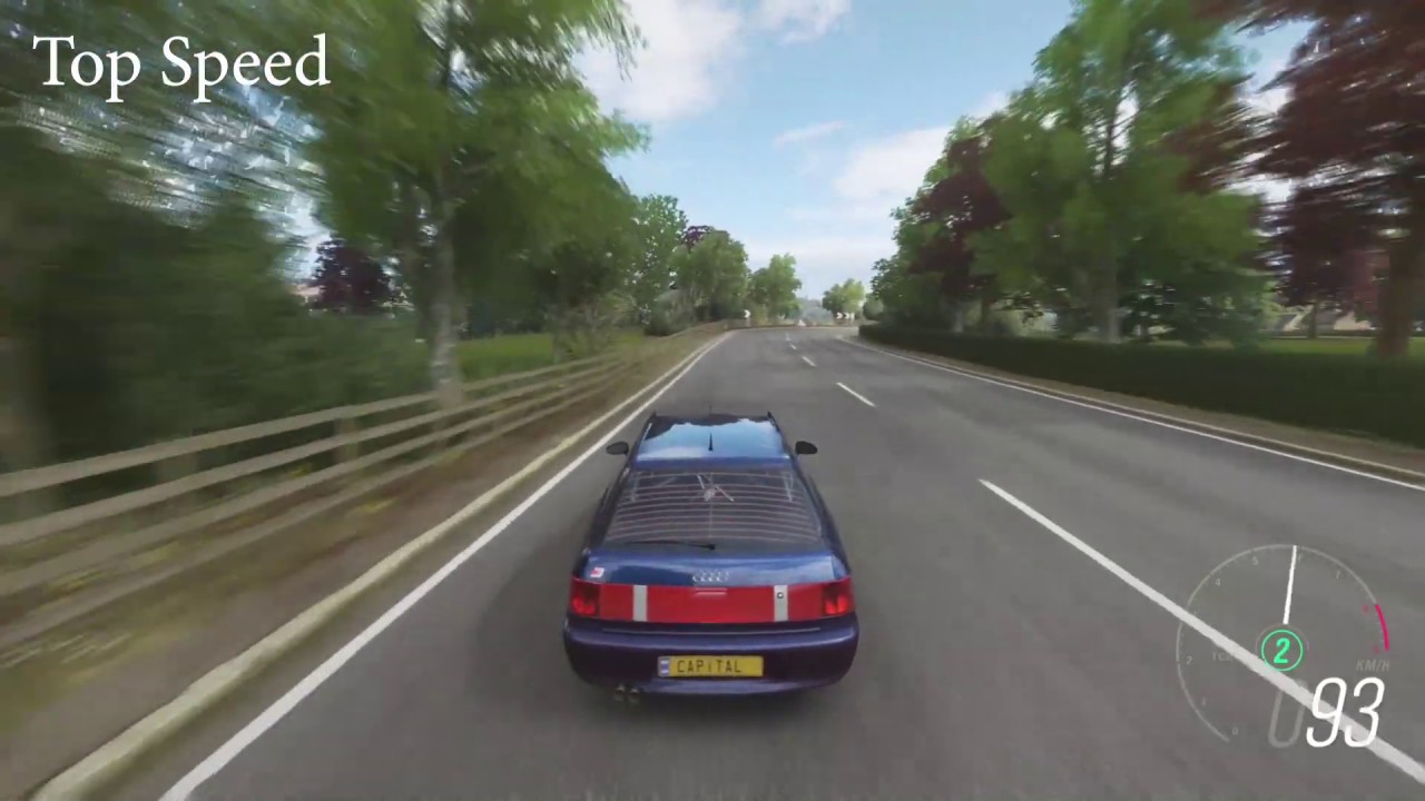 Audi RS2 Avant 419kw Acceleration and Top speed (Forza Horizon 4) (First video upload with mistake)