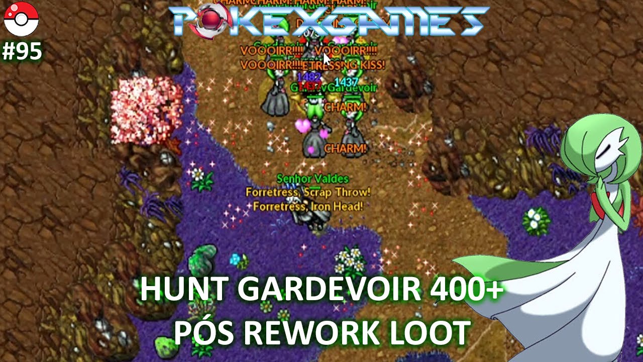 95 PxG, Hunt GARDEVOIR pós Rework loot 400+